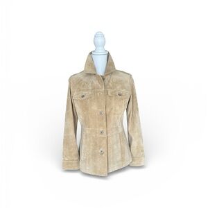 Eddie Bauer SeattleTan Suede Women's Jacket Petite Small